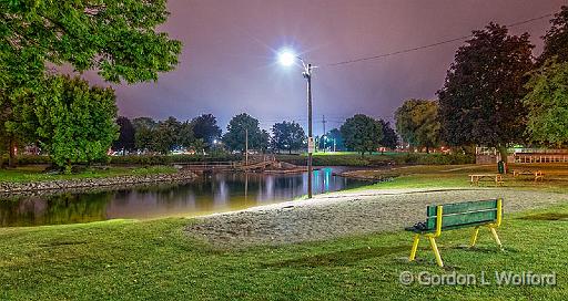 Beach At Night_P1160233.jpg - Photographed along the Rideau Canal Waterway at Smiths Falls, Ontario, Canada.